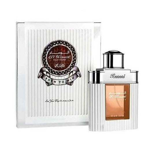 عطر الوسام بور اوم من الرصاصي للرجال - او دي بارفيوم 100مل.
