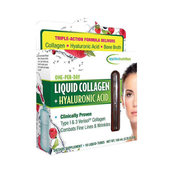 أبلايد نيوتريشن كولاجين سائل +حمض الهيالورونيك  10 قوارير×10 مل.