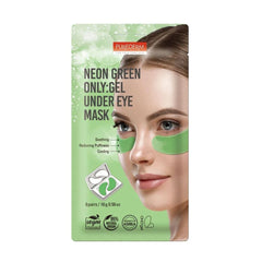 Purederm Neon Green Only:gel Under Eye Mask 6 Pairs