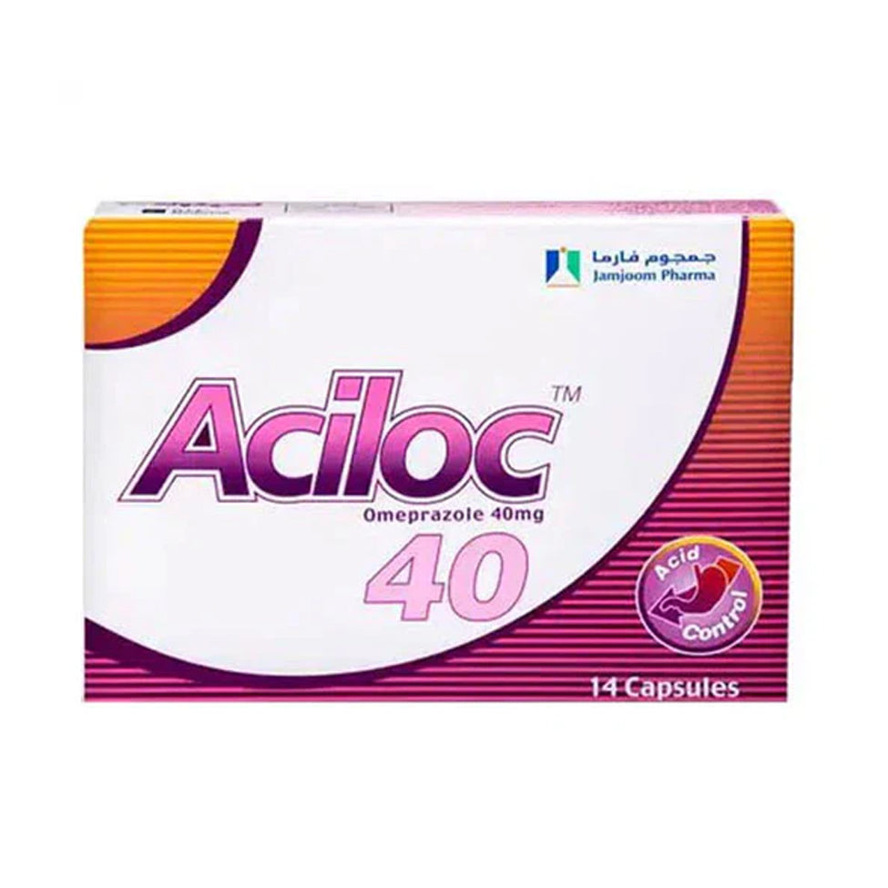 اسيلوك 40 مجم 14 كبسولات
