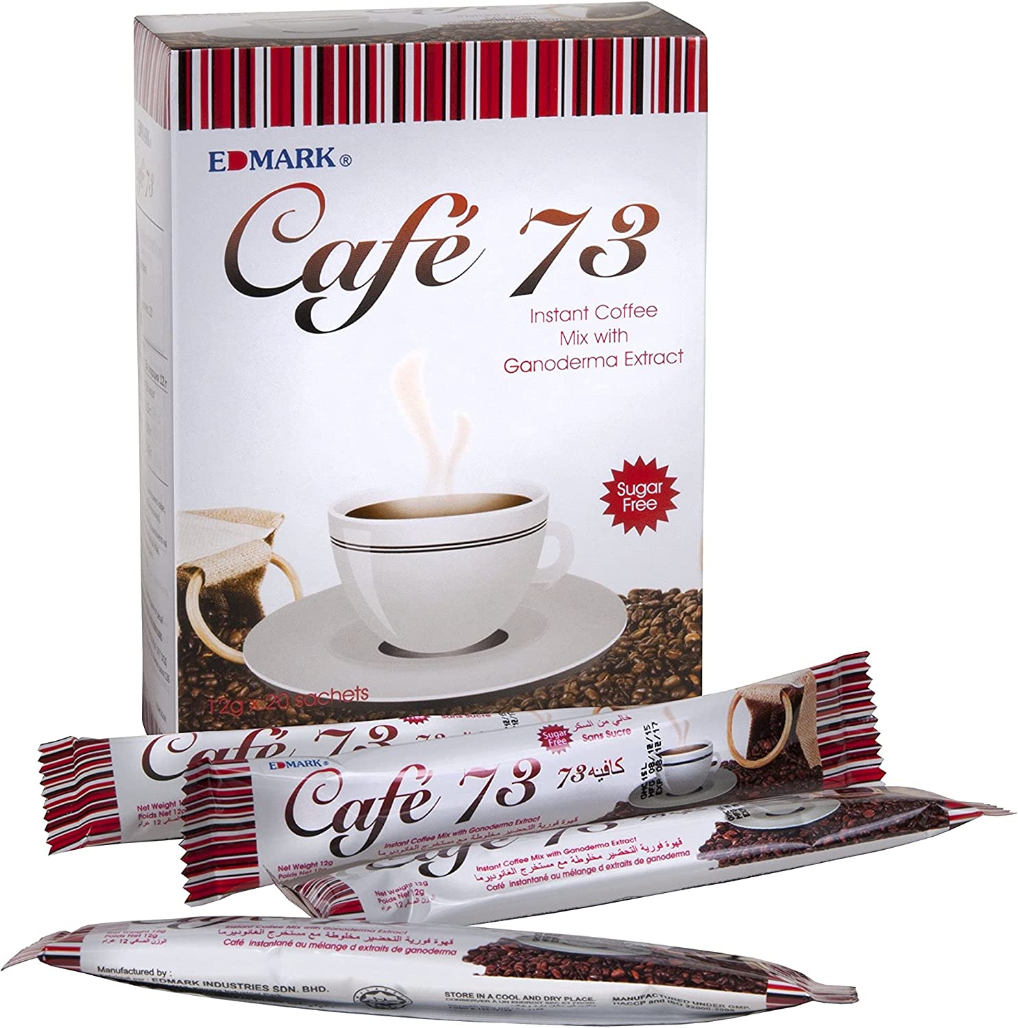 ادمارك كافيه 73 قهوة بالفطر الريشي خالية من السكر 12×20 - Sidalih.com || صيدلية.كوم