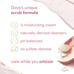 Dove Body Scrub White Peach & Crushed Rice 298 g
