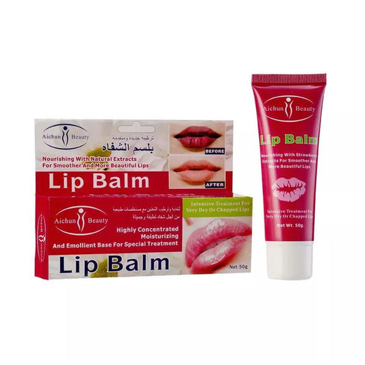 مرطب وملطف عالي التركيز شفايف بالفراولة من أيشن بيوتي 50 جرام