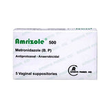 Amrizole 500 mg 5 vaginal suppositories