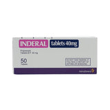 Inderal 40 mg 50 tablets