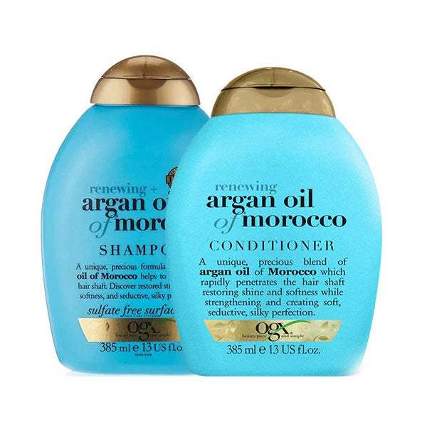 او جي اكس شامبو وبلسم زيت الأرجان المغربي 385 مل ×2 |  صيدلية.كوم.