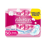 Always Cotton Soft Large Sanitary Pads - 50 Pieces