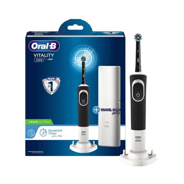 اورال بي فرشاة اسنان كهربائية  فيتلتي كروس اكشن مؤقت رباعي