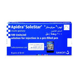 Apidra Solostar 100IU 5 pen 3ml