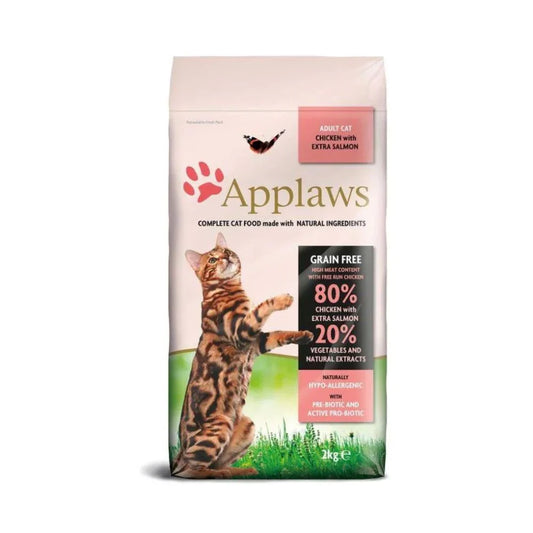 أبلاوز طعام جاف للقطط البالغة دجاج مع السلمون |  صيدلية.كوم.