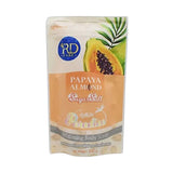 R&amp;D Scrub with granulated salt and sugar to cleanse the skin with papaya and almond extract - 300 gm