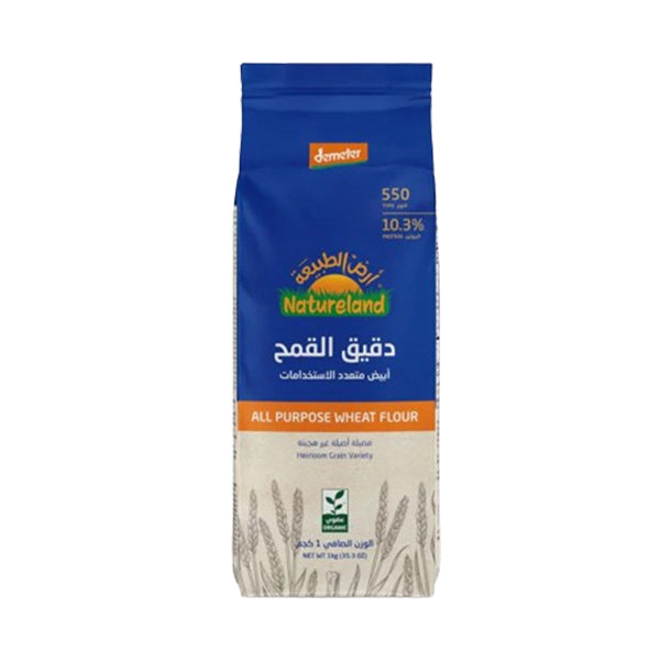 أرض الطبيعة دقيق القمح أبيض