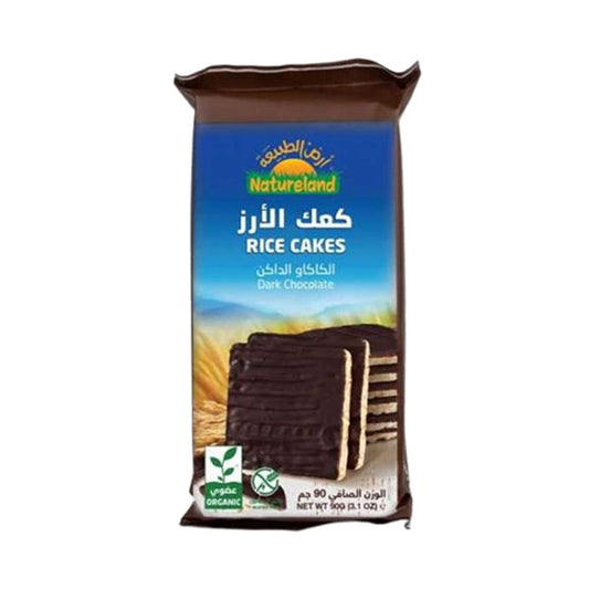 أرض الطبيعة كعك الأرز بالكاكاو الداكن