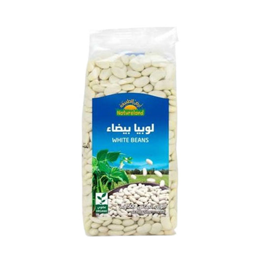 أرض الطبيعة لوبيا بيضاء