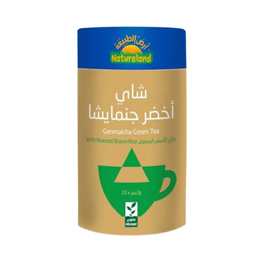 ارض الطبيعة شاي أخضر جنمايشا 
