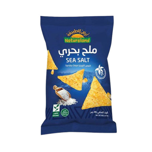 أرض الطبيعة شيبس تورتيلا بملح البحر