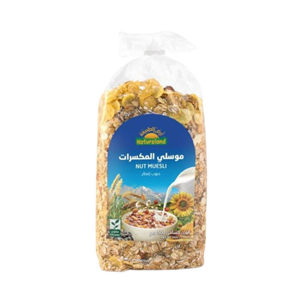 أرض الطبيعة موسلي المكسرات