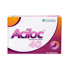 اسيلوك 40 مجم 14 كبسولات.