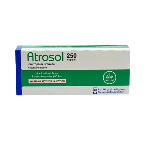 اتروسول 250 ميكروجرام/2مل محلول للاستنشاق 21 امبولة |  صيدلية.كوم.