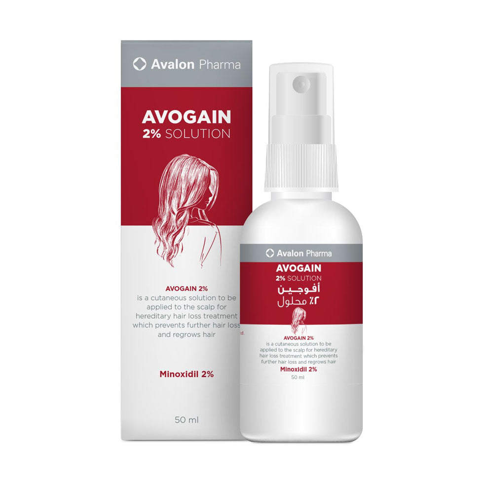 Avogen Hair Spray 2% Solution 50ml x 3