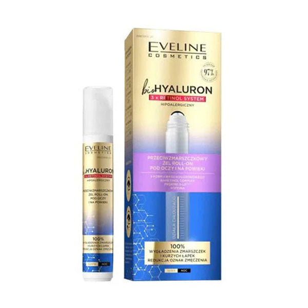 Eveline Bio Hyaluron Eye Roll for Wrinkles with Hyaluronic 15 ml