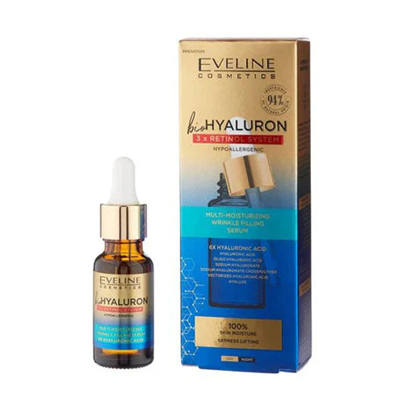 Eveline Bio Hyaluron Facial Serum for wrinkles with hyaluronic acid 18 ml