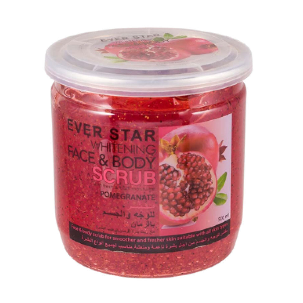 ايفر ستار مقشر ومبيض للوجه والجسم بالرمان