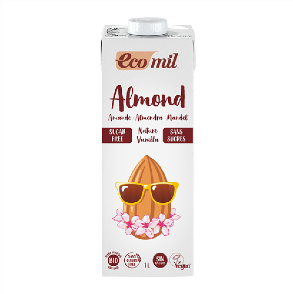 ايكو ميل حليب اللوز بالفانيلا خالي السكر