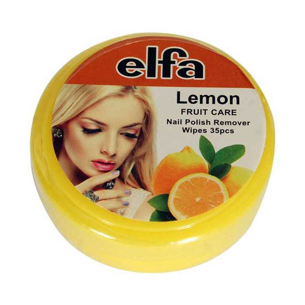 ايلفا مناديل لإزالة طلاء الأظافر برائحة الليمون 