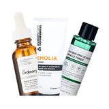 The Ordinary Retinol, Avalon and Some By Me wrinkle removal package includes 3 products