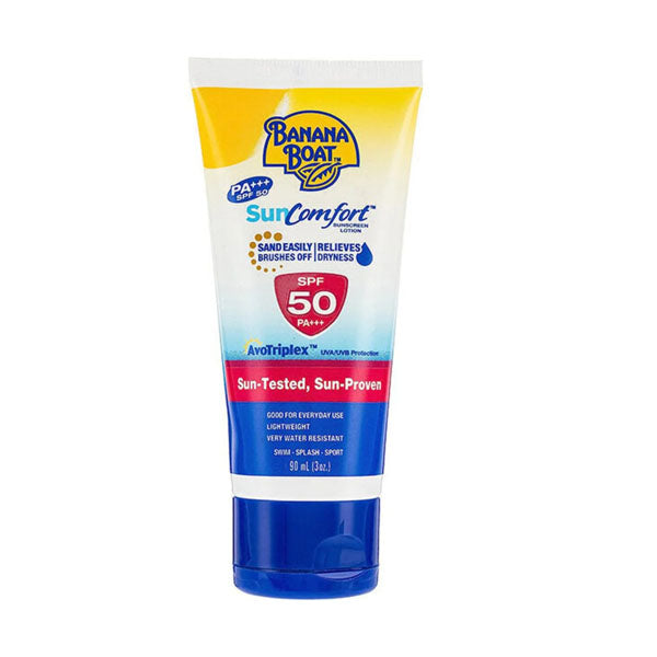 بانانا بوت واقي شمس لوشن صن كومفورت SPF 50 90 مل |  صيدلية.كوم.