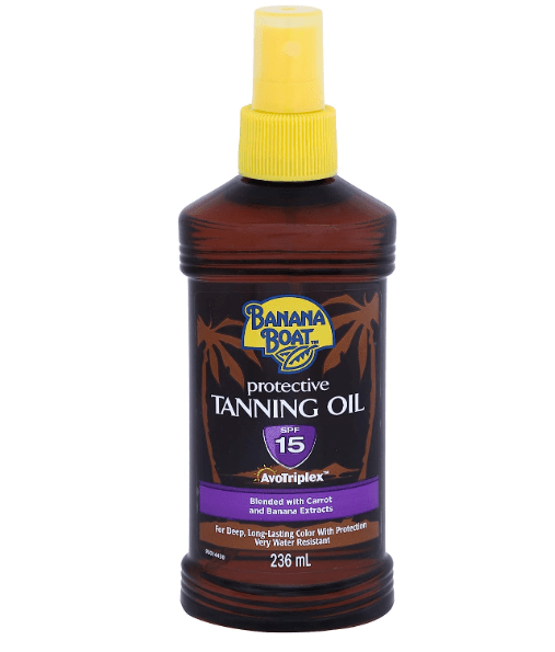 بانانا بوت زيت التسمير مع SPF15