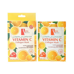 قناع الوجه بفيتامين سي والكولاجين 28 مل من سبا سيستم