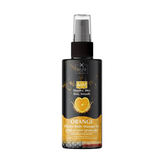 X-Night Delight Massage Gel 4×1 Silicone Orange 120ml