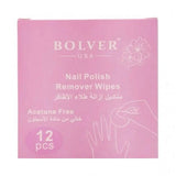 Bluefair nail polish removal wipes, 12 pieces