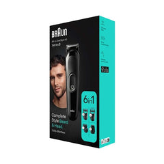 براون مجموعة تشذيب الشعر واللحية 6 في 1 سيريس 3 - MGK3410.