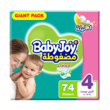 Baby Joy Size (4) Mega Value Pack 74 Diapers