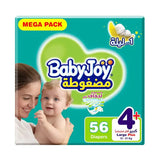 Baby Joy Size (4+) Mega Pack 56 Diapers