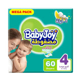 Baby Joy Size (4) Mega Pack 60 Diapers