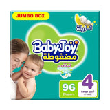 Baby Joy Size (4) Jumbo Box 96 Diapers