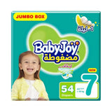 Baby Joy Size (7) Jumbo Box of 54 Diapers