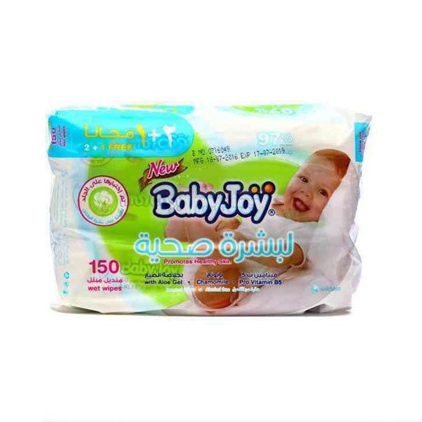 بيبي جوي مناديل مبللة معطرة عرض - عرض 2 بلس 1 - 150 منديل.