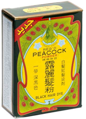 بيكوك الطاووس صبغة شعر أسود 