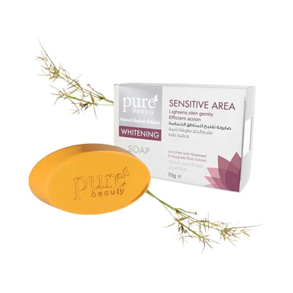 بيور بيوتي صابونة تفتيح للمناطق الحساسة 