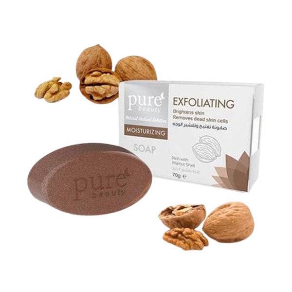 بيور بيوتي صابونة لتفتيح و تقشير الوجه 