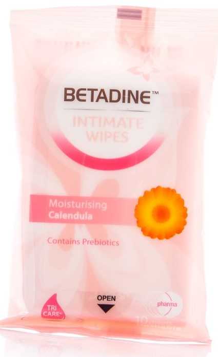 بيتادين مناديل نسائية برائحة الكالينديويلا - 10 قطع.