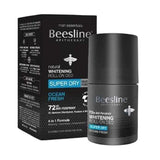 Beesline Deodorant Roll-On Total Dryness Silver Marine Fresh For Men 50ml