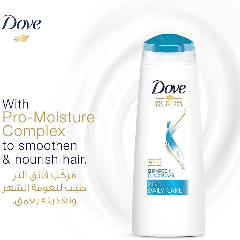 Dove shampoo and conditioner 2 in 1 daily care 400 ml