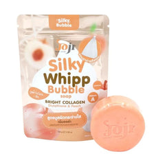 Joji Secret Young Silky Web Bubble Soap Bar with Glutathione and Peach 100g