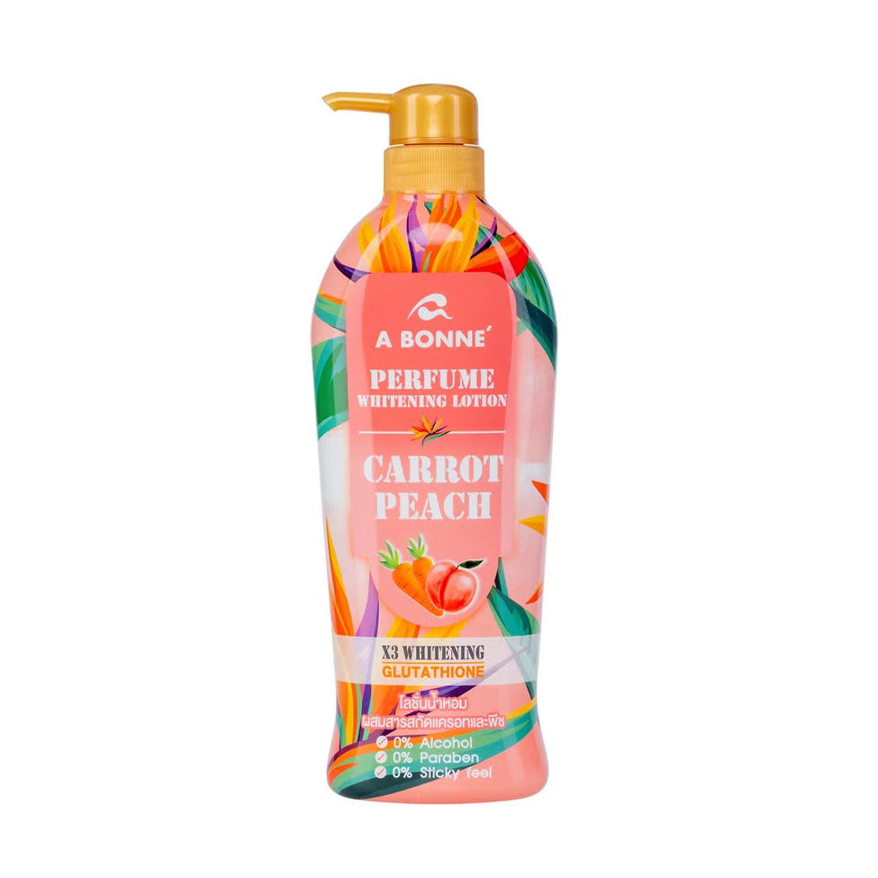 A Bonne Body Lotion For Skin Whitening With Carrot And Peach Scent 500 Ml